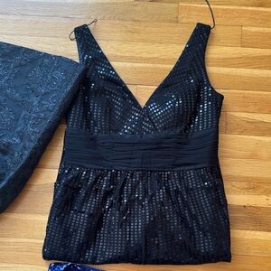 Black Sequin Sleeveless lot of women Dress J crew